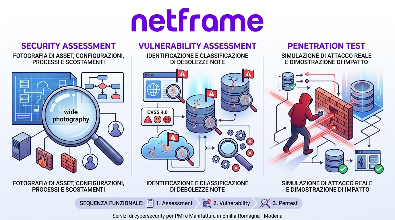 Analista di sicurezza al lavoro su mappe di rete e log durante una verifica dell'infrastruttura